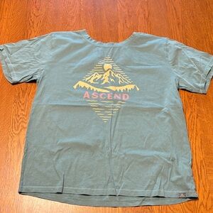 Ascend medium organic cotton Teal T-Shirt